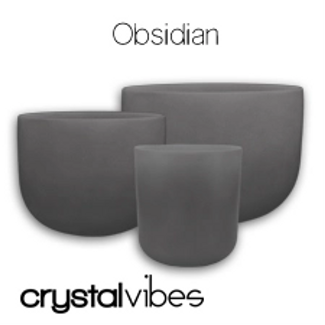 Obsidian Fusion Crystal Singing Bowls